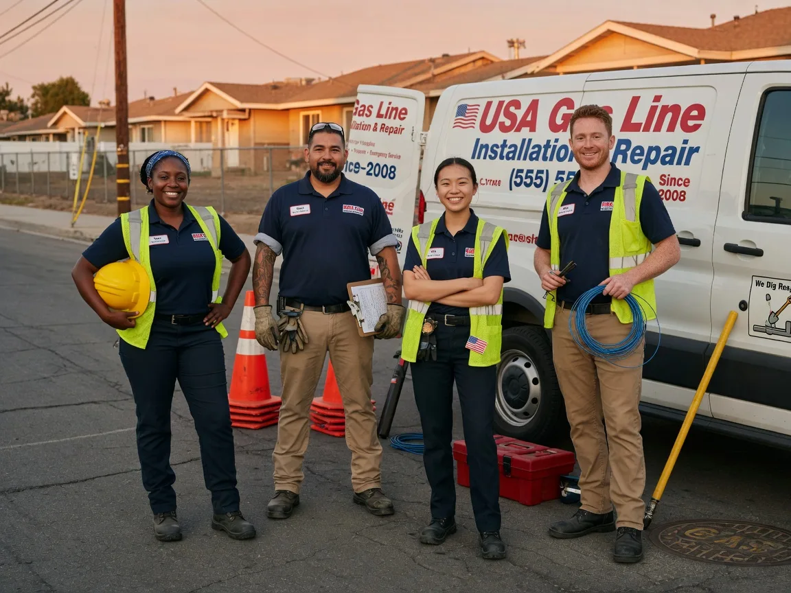 Gas Line Installation company in Clune, PA